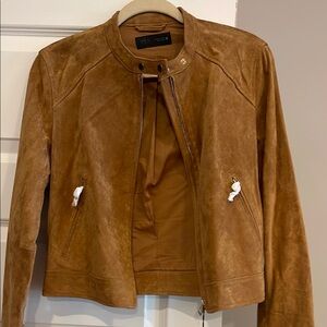 Zara Tan Leather Jacket